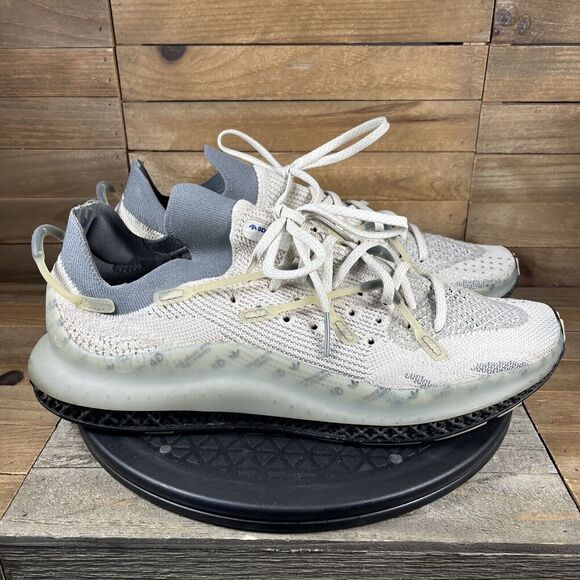 Adidas Running 4D Fusio "Aluminum Grey" Mens Sz 12.5 lace Up Athletic Shoes - Picture 1 of 10